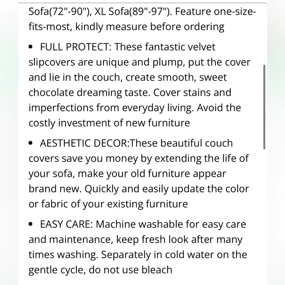 Elegant Green Loveseat Sofa Cover